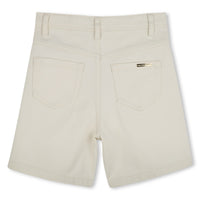 Short avec logo en coton - Riz