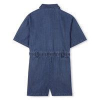 Combinaison à manches courtes en denim - Denim Blue