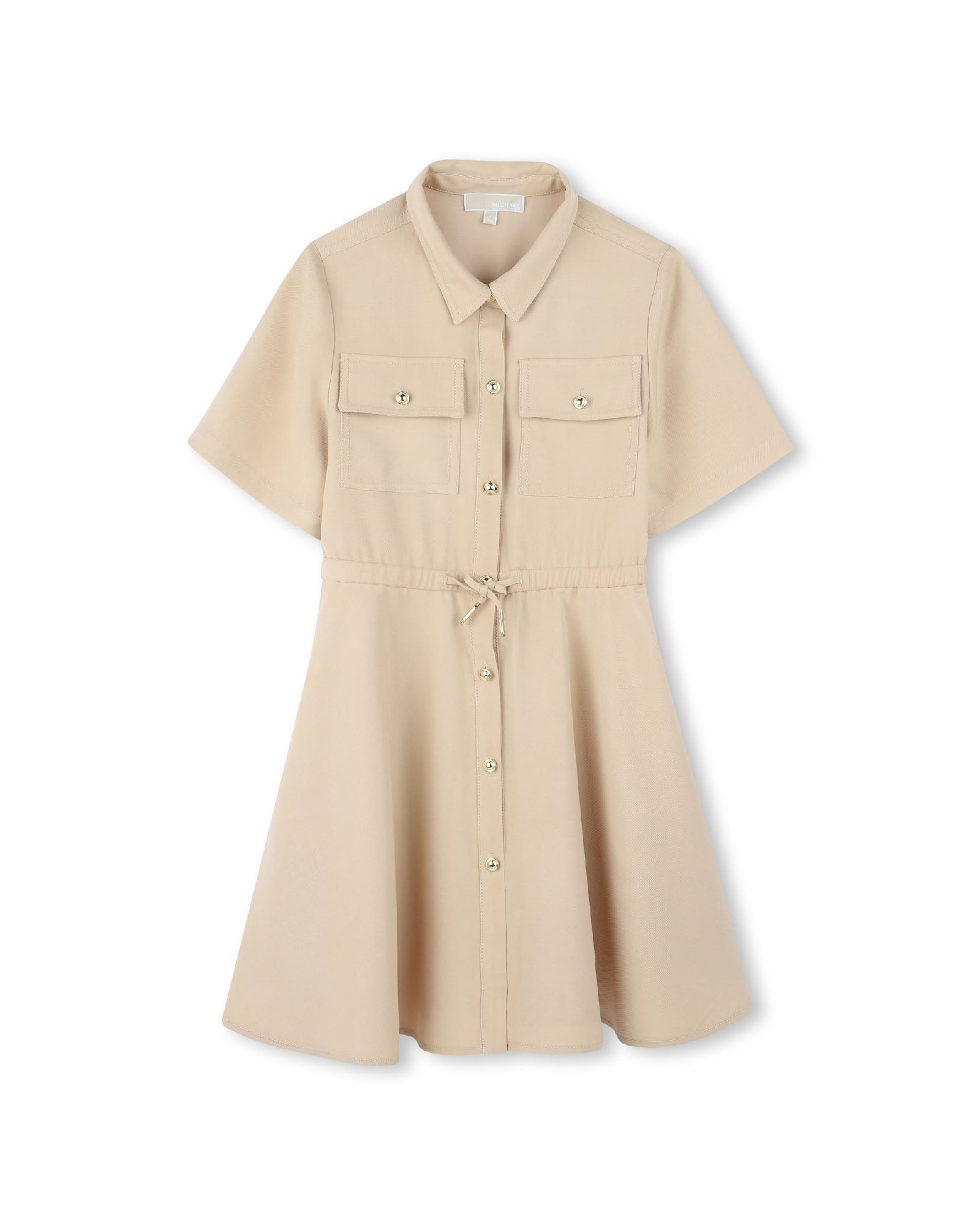 Robe à manches courtes avec logo - Ficelle