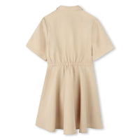 Robe à manches courtes avec logo - Ficelle
