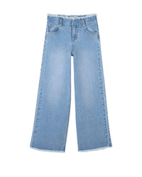 Pantalon avec logo en denim - Denim Blue