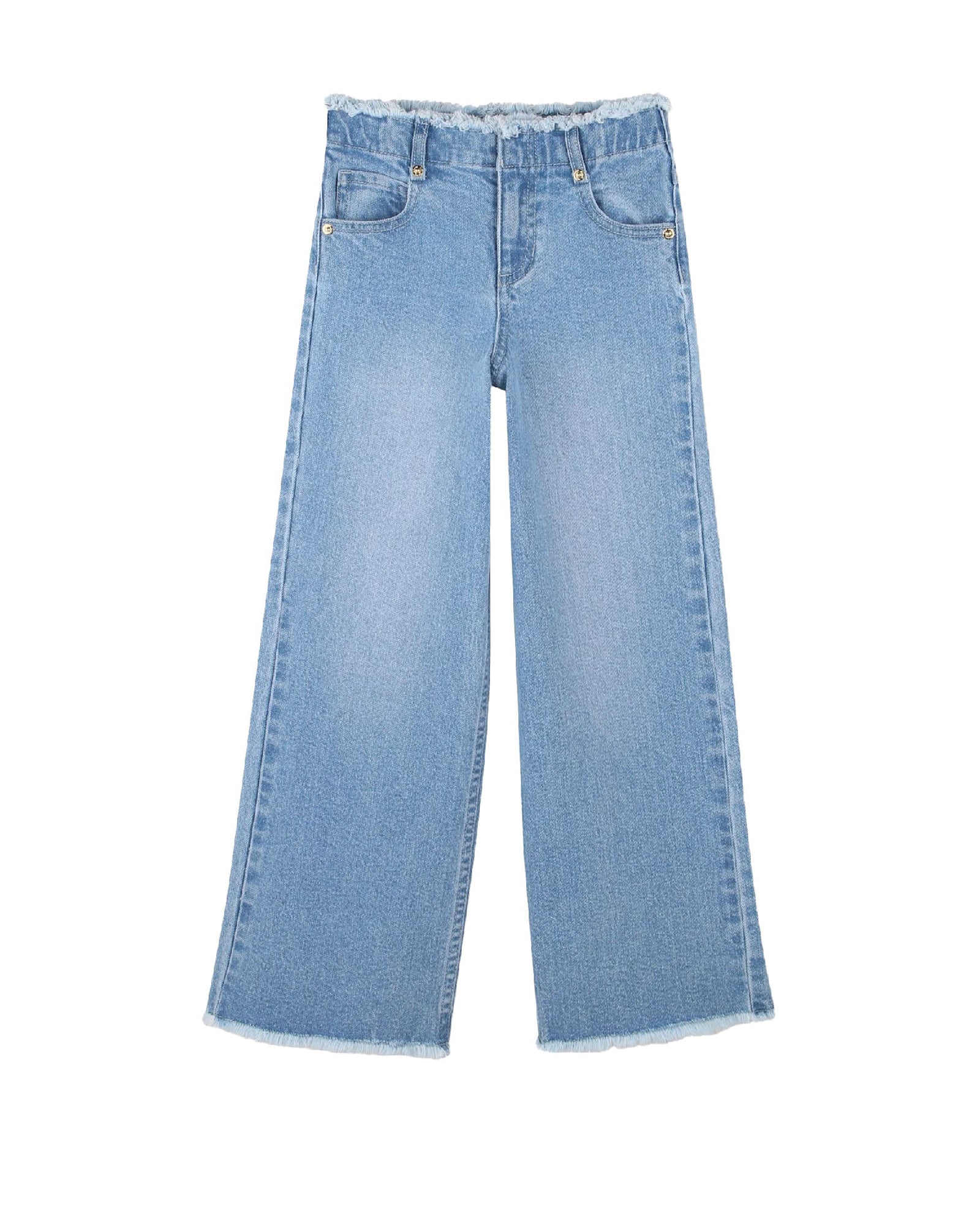 Pantalon avec logo en denim - Denim Blue