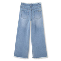 Pantalon avec logo en denim - Denim Blue