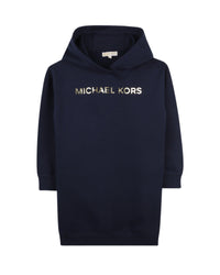 Robe a capuche en coton - Bleu Cargo
