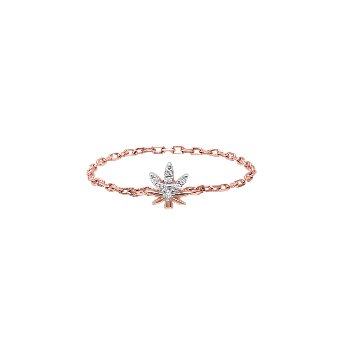 BAGUE  OR ROSE