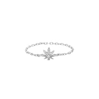 BAGUE MAGIC TOUCH OR BLANC MOTIF FEUILLE