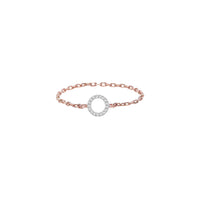 BAGUE MAGIC TOUCH OR ROSE MOTIF CERCLE