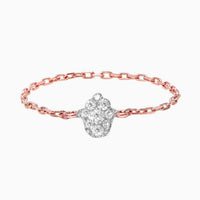 BAGUE MAGIC TOUCH OR ROSE MOTIF MAIN