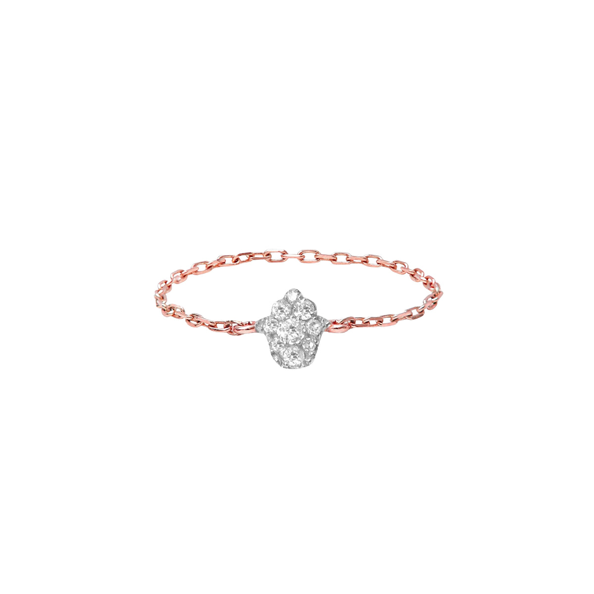 PrixTroca:160€_VentesTroca:0_QtyTroca:1_ST:0%_Bague Magic Touch en Or rose 18K sertie de diamants - Rose