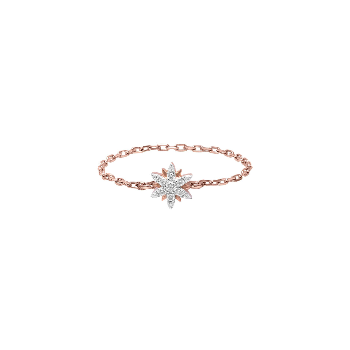 PrixTroca:220€_VentesTroca:0_QtyTroca:1_ST:0%_Bague Soleil en Or rose 18K sertie de diamants - Rose