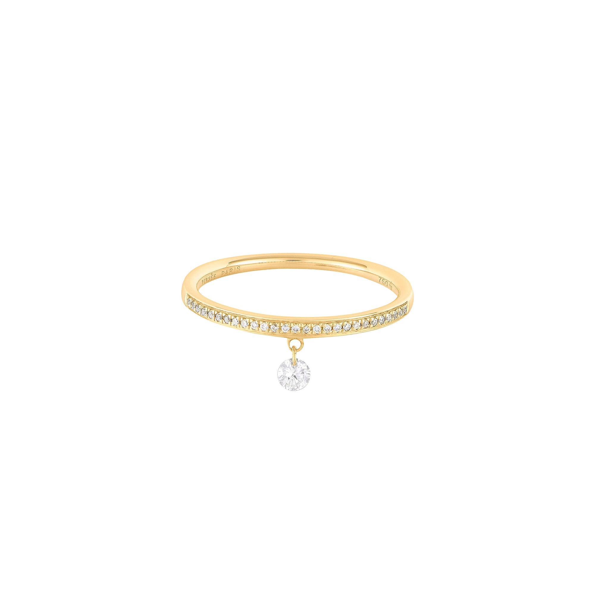 Bague Zeus sertie de diamants - Or Jaune