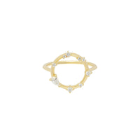 Bague de mariage Danaé cercle serti de diamants - Or Jaune