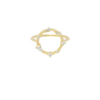 Bague de mariage Danaé cercle serti de diamants - Or Jaune