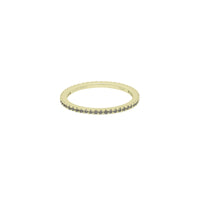 Bague Birthstone pavée de quartz fumé - Or Jaune