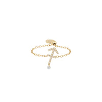 Bague Céleste Sagittaire sertie de diamants - Or Jaune