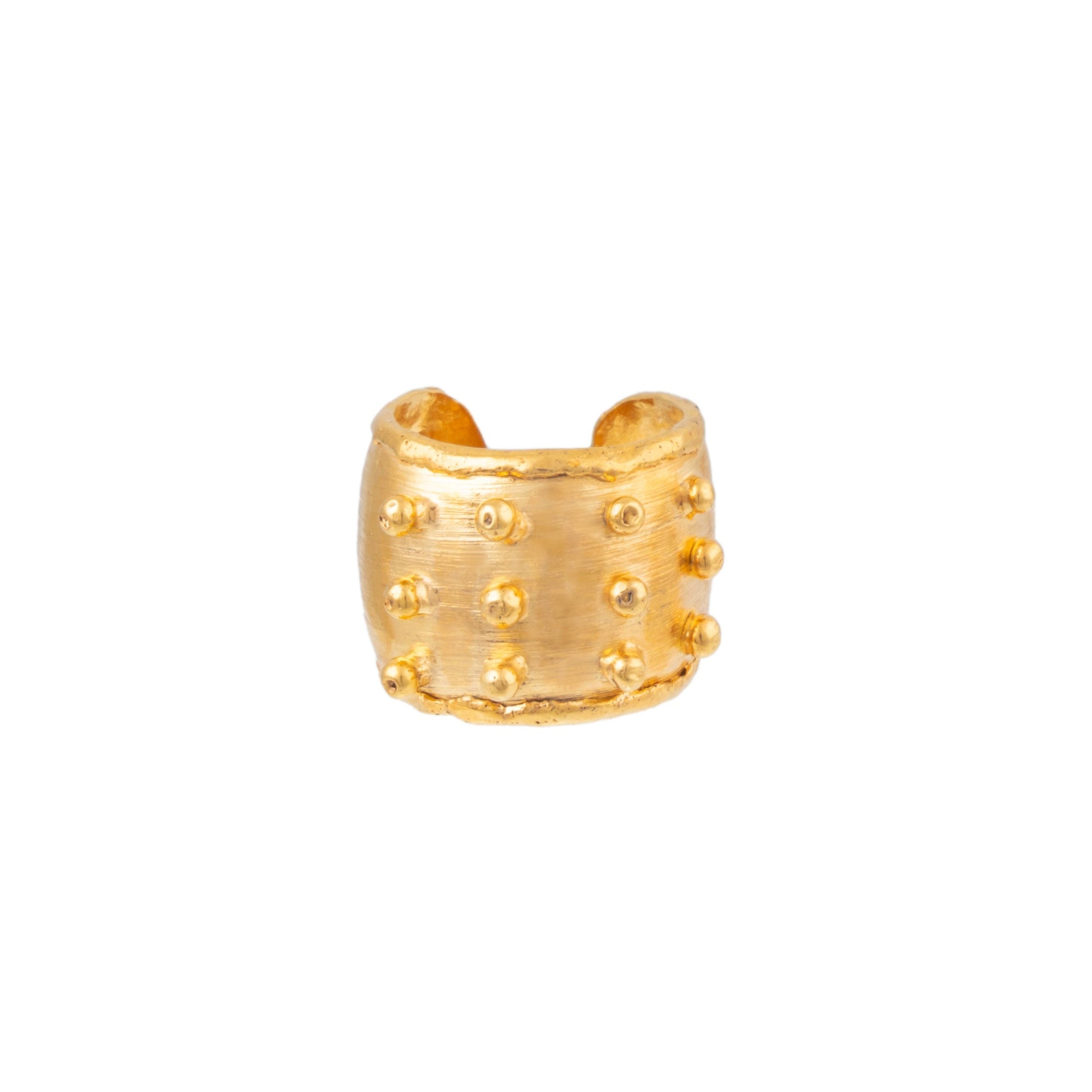Bague Dune dorée à l'or fin - Doré