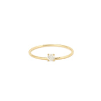 1qty NEW / Bague Danaé, sertie diamant 0,10 ct-Jaune