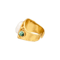 Multi-stone Mojave fine gold ring - Multicolour