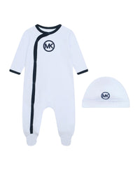 Ensemble pyjama et bonnet en coton - Ciel