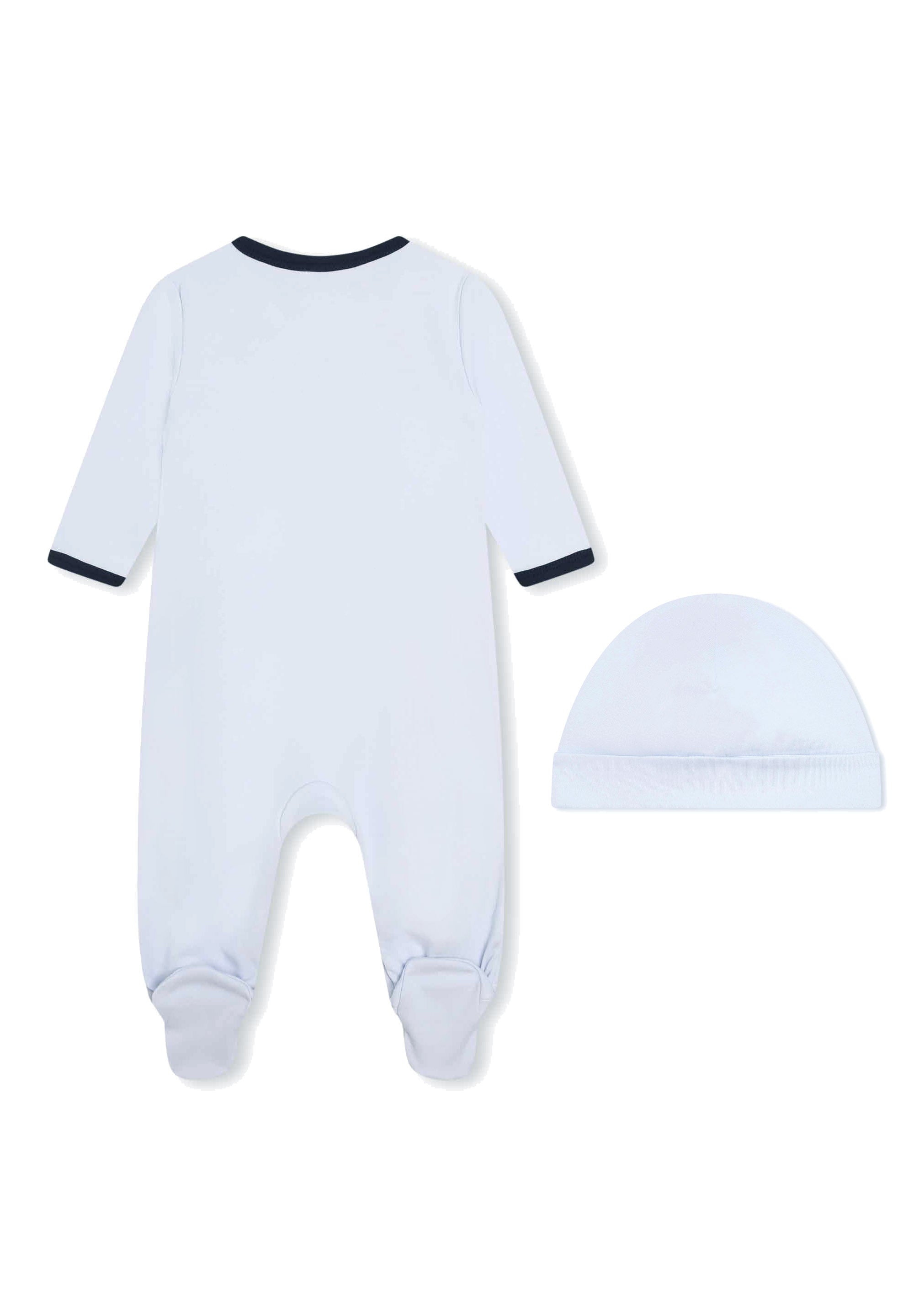 Ensemble pyjama et bonnet en coton - Ciel