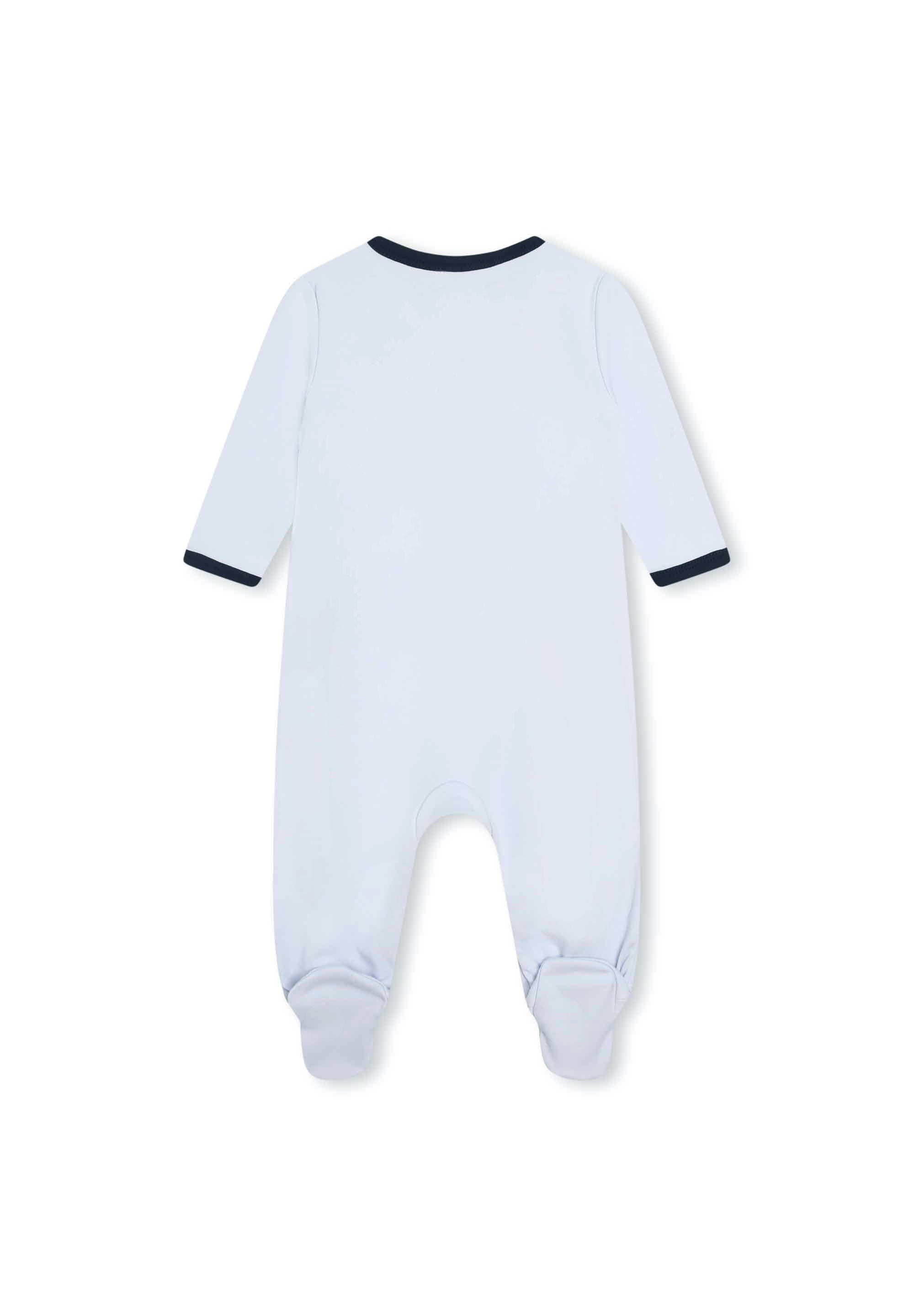 Ensemble pyjama et bonnet en coton - Ciel