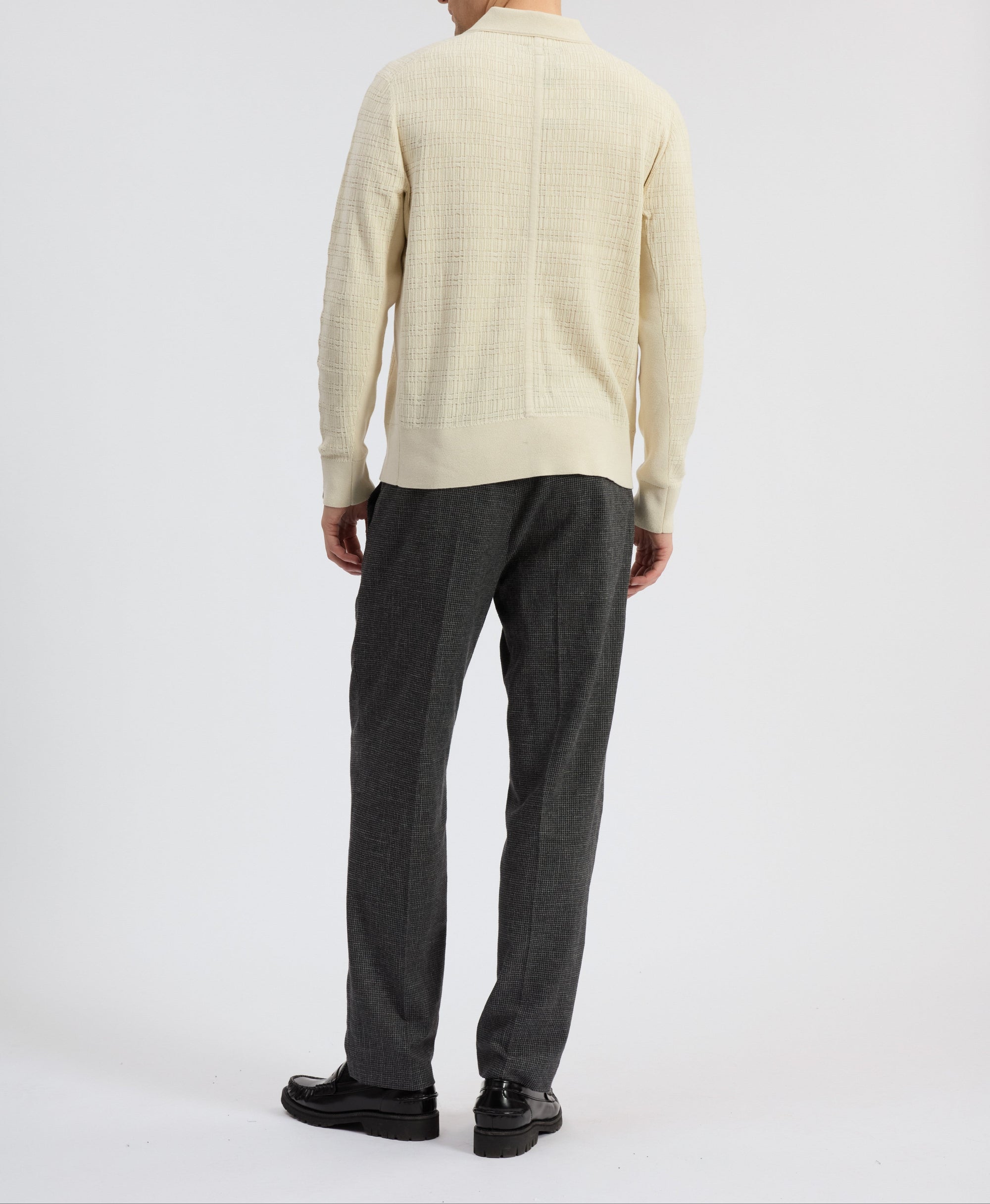Polo Johnny Harvey en coton - Ivoire