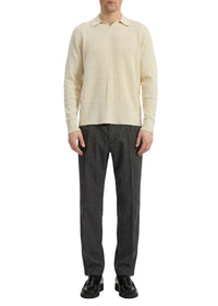 Polo Johnny Harvey en coton - Ivoire