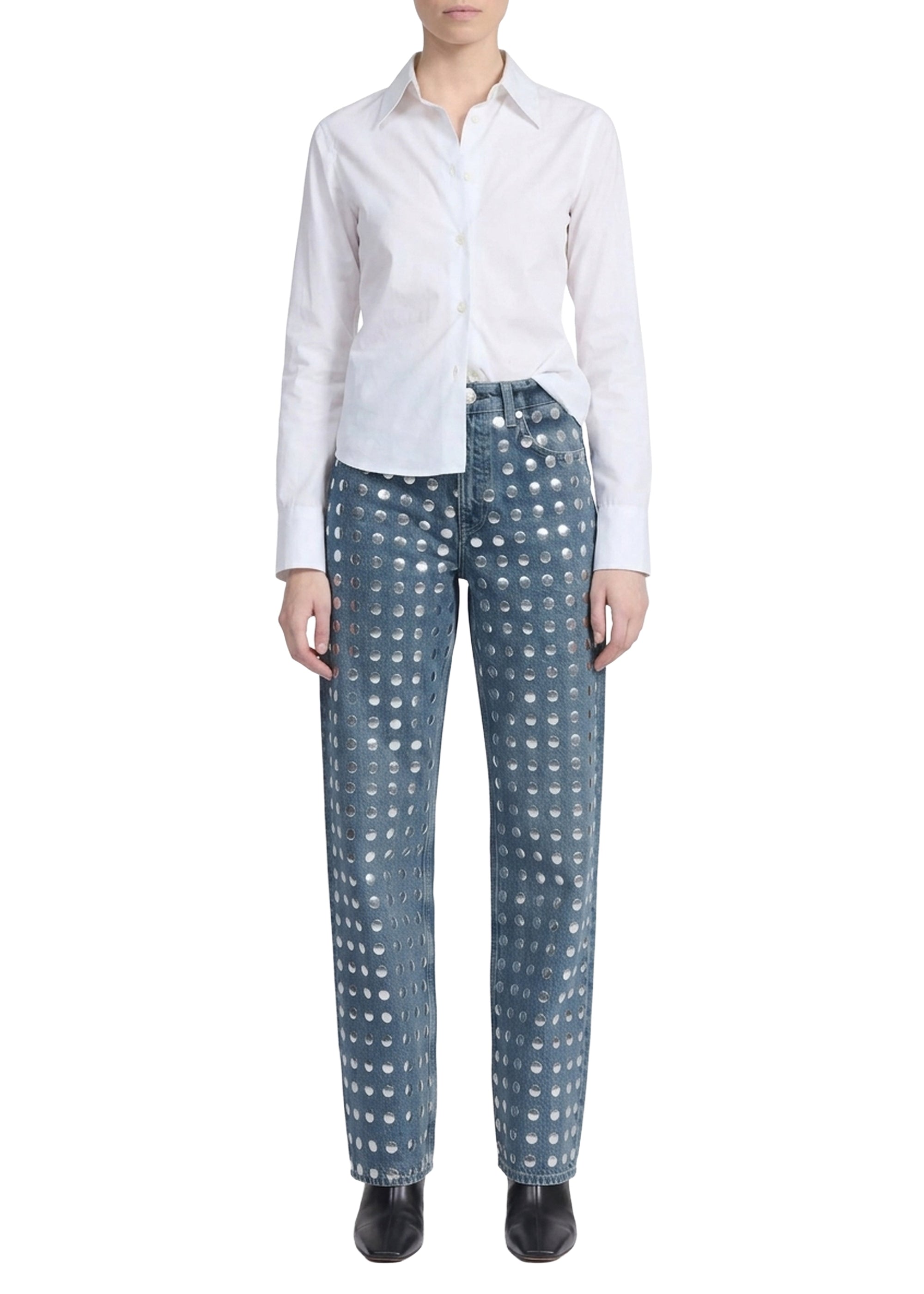 Pantalon droit Shea en denim - Kingston Stud