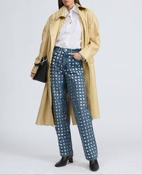 Pantalon droit Shea en denim - Kingston Stud