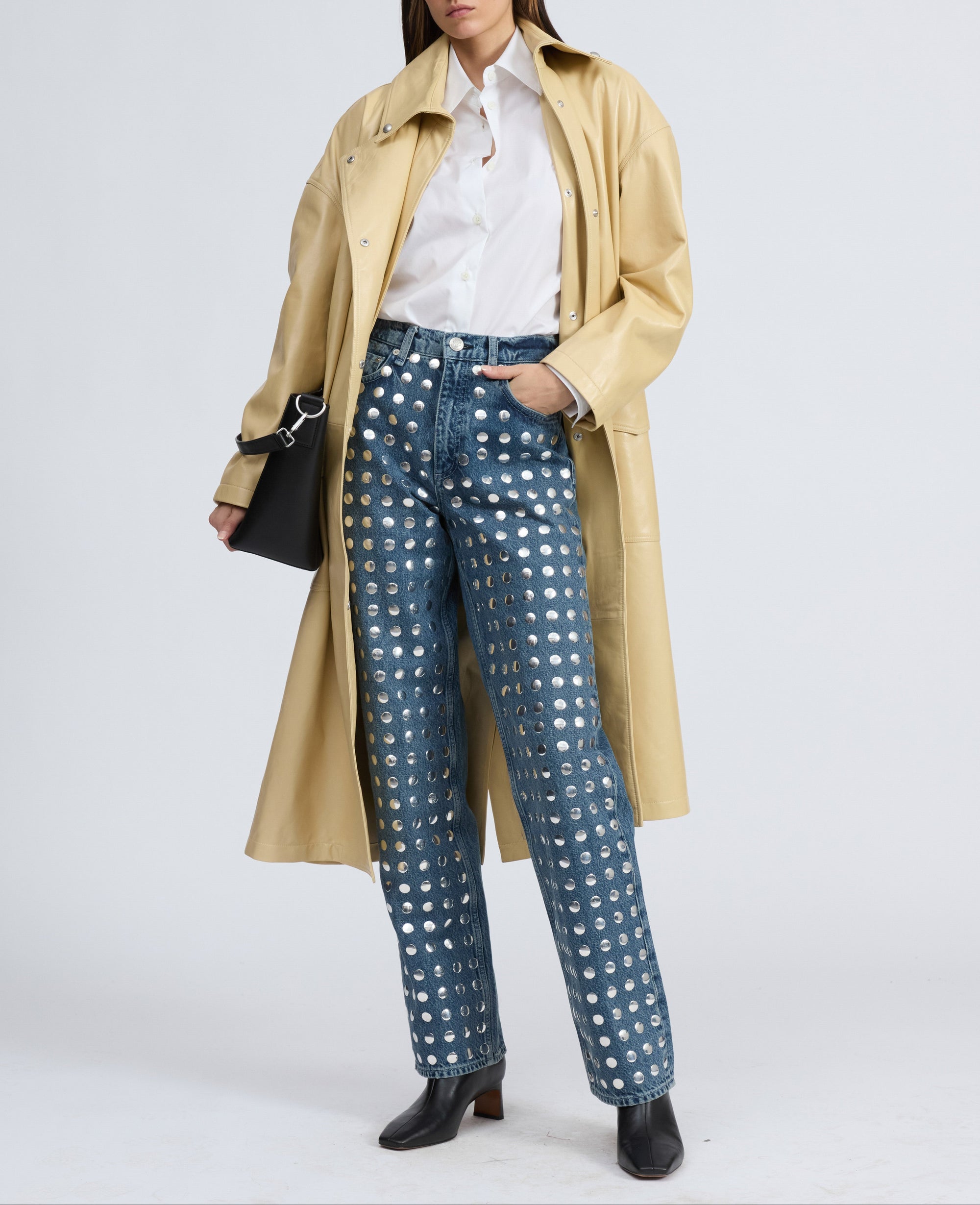 Pantalon droit Shea en denim - Kingston Stud
