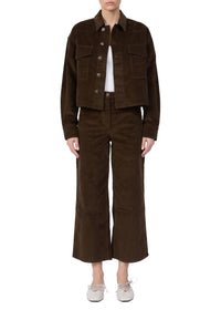 Jaiden cropped velvet jacket - Balsam