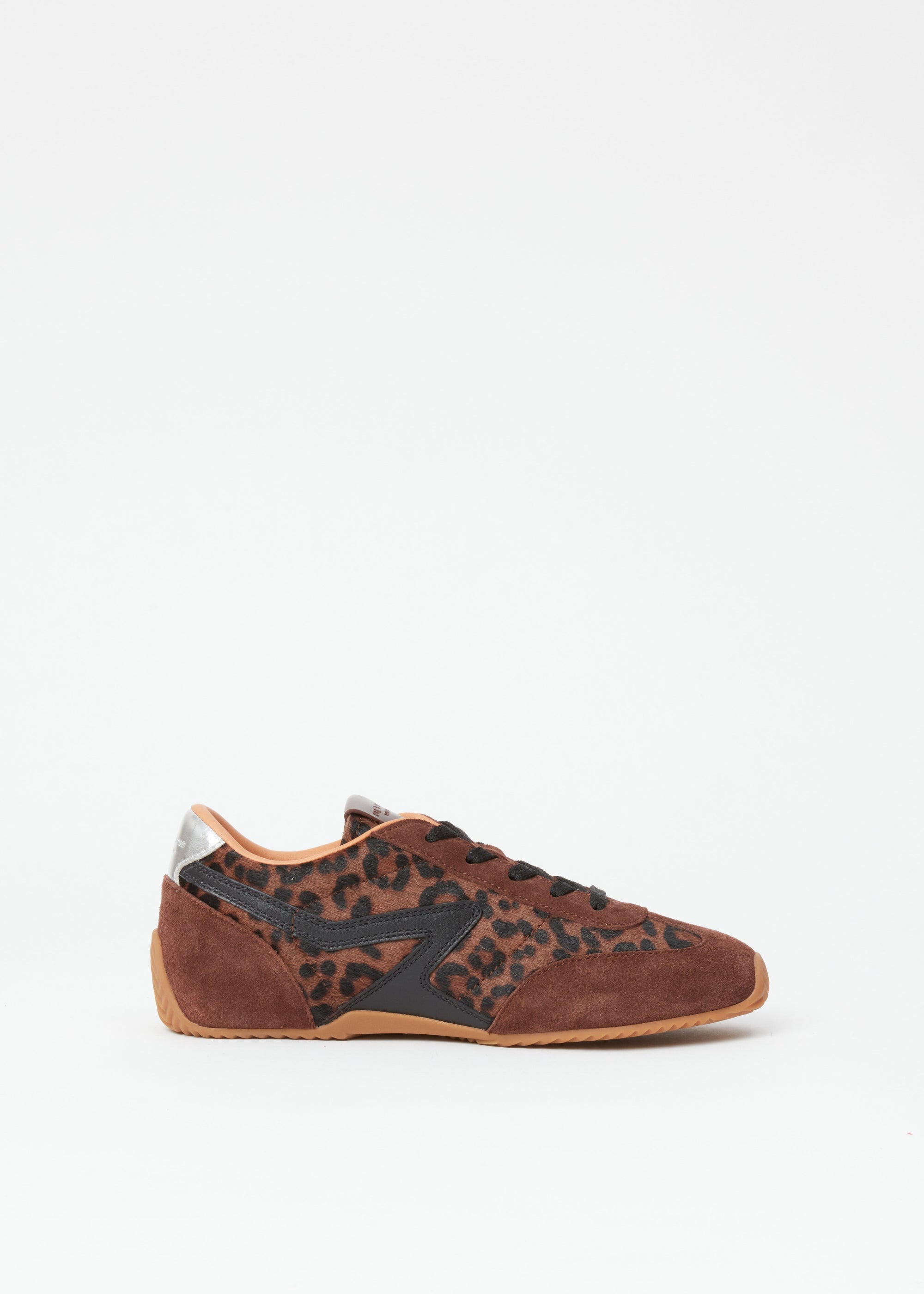 Sneakers Retro Runner en daim - Leopard Mocha
