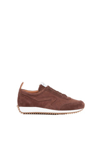 Sneakers Retro Runner en daim - Mocha