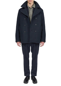 Pantalon Evan Italian en laine - Bleu Marine