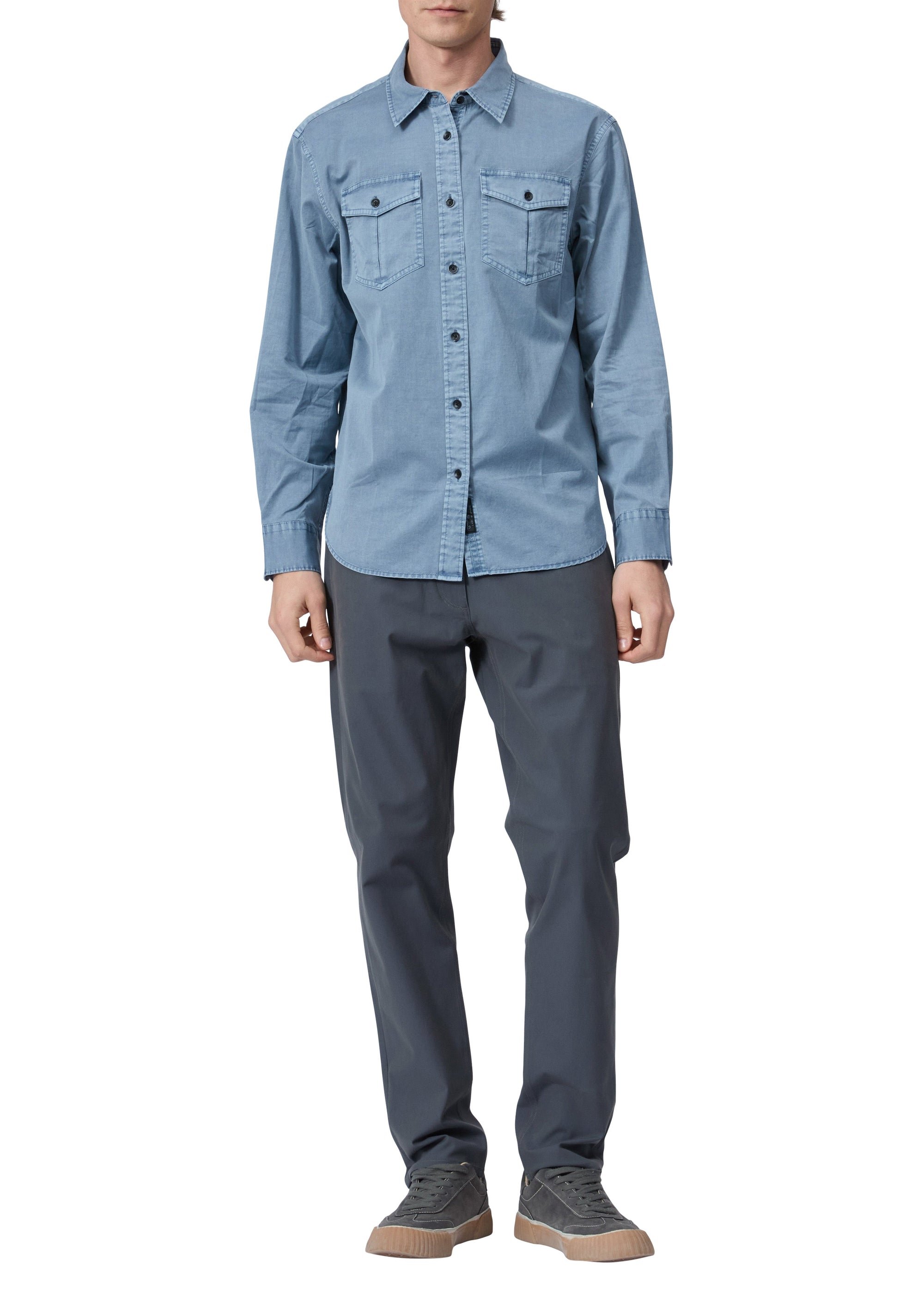 Chemise Finch en coton - Bleu