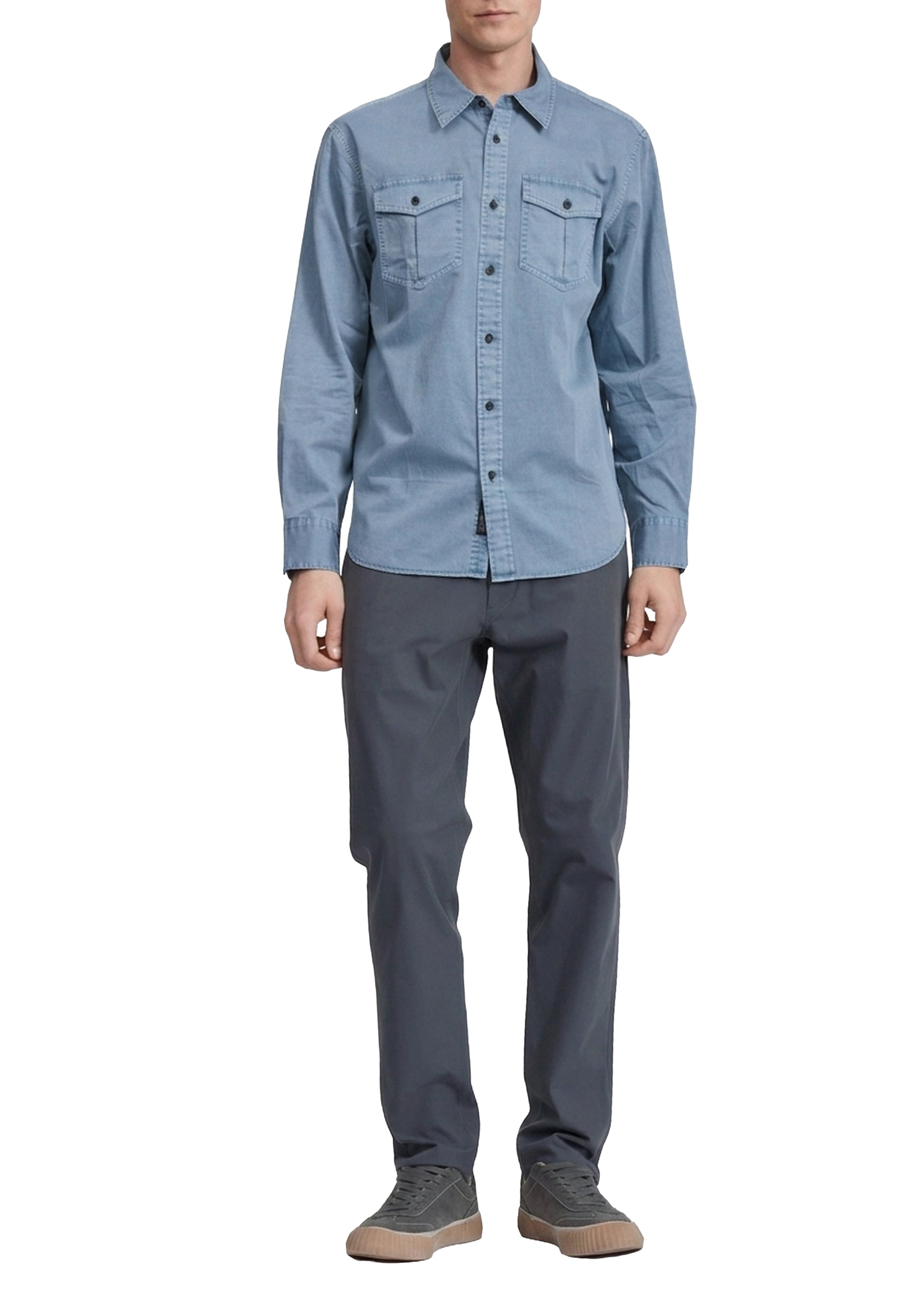 Finch long-sleeved shirt - Blue