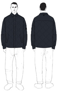 Z NO PICS / Veste Dane en laine - Bleu Marine