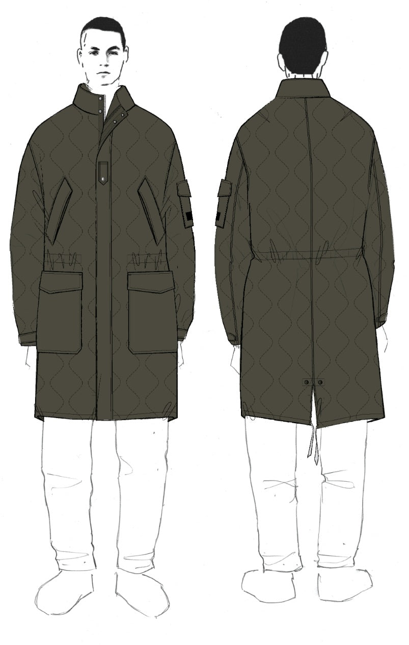 Z NO PICS / Parka Dane - Dark Olive