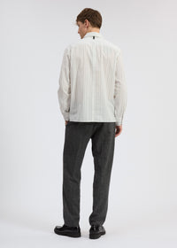 Pantalon Evan en laine mélangée - Gris