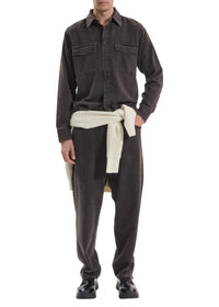 Chemise Cpo en denim - Marron & Noir