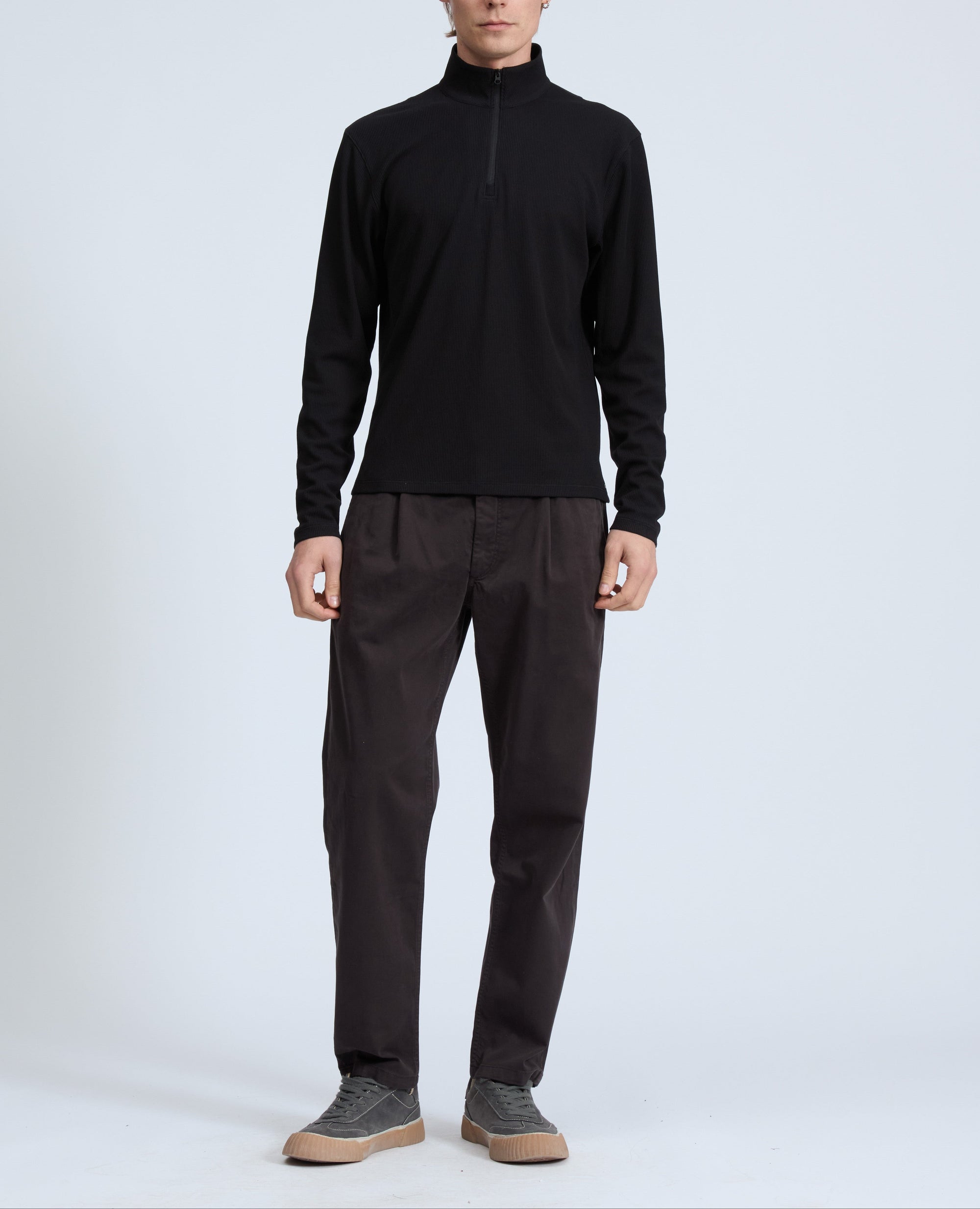 Pantalon chino Evan en coton - Noir