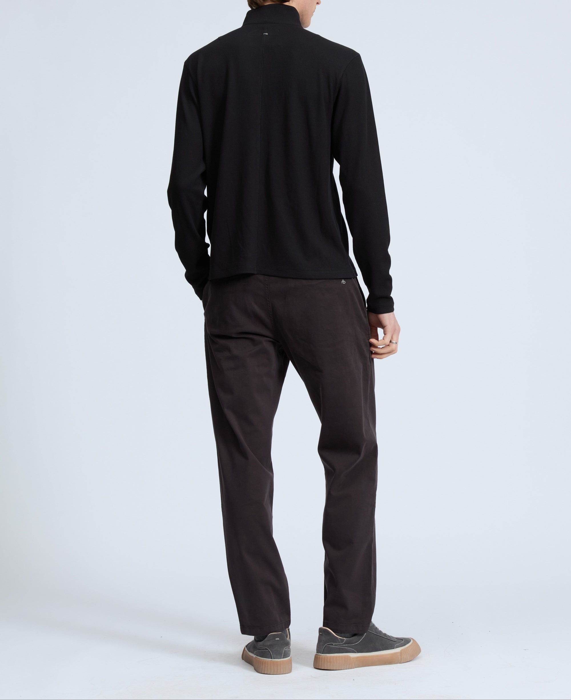Pantalon chino Evan en coton - Noir