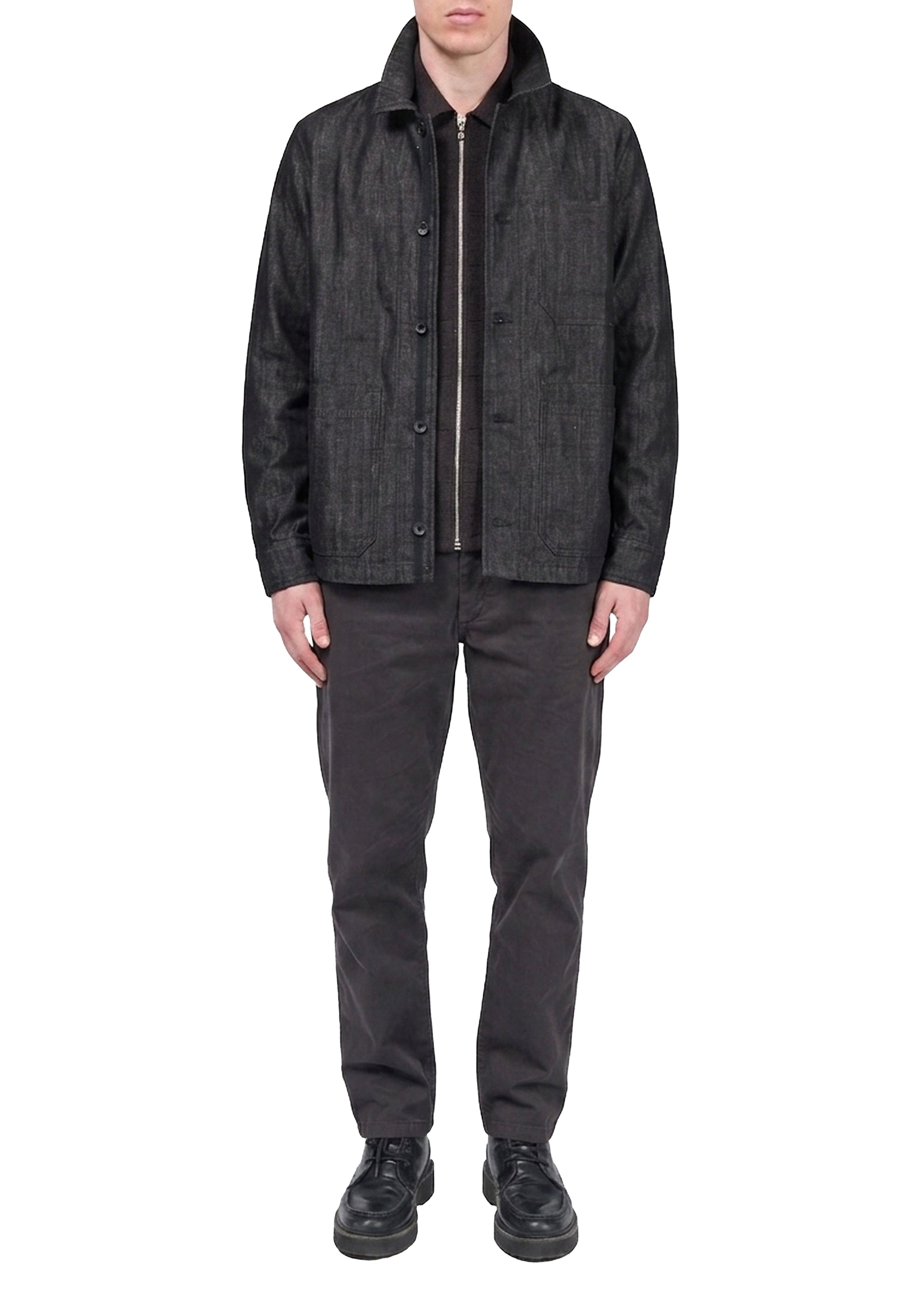 Pantalon chino Evan en coton - Noir