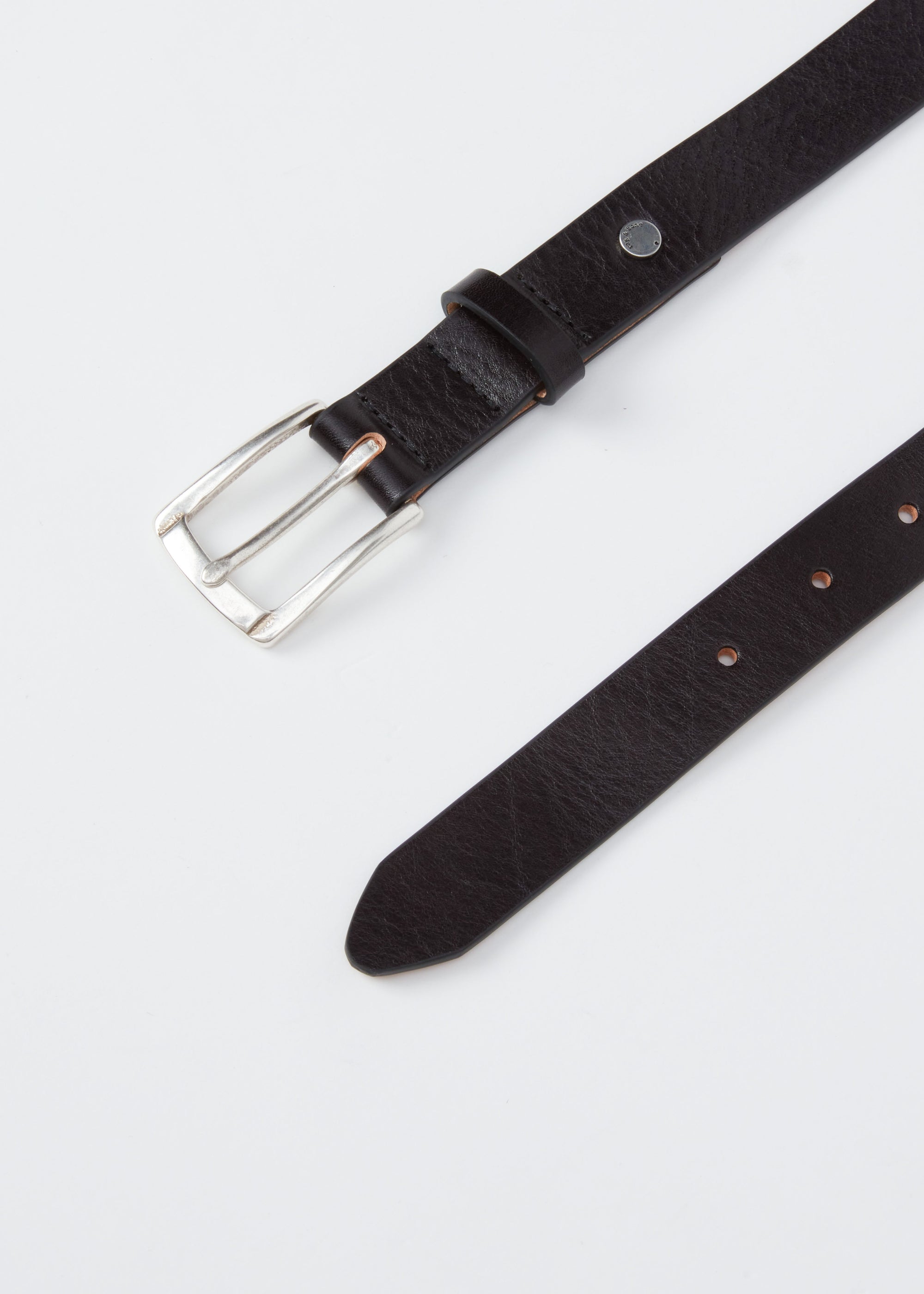 Ceinture Logan en cuir - Noir