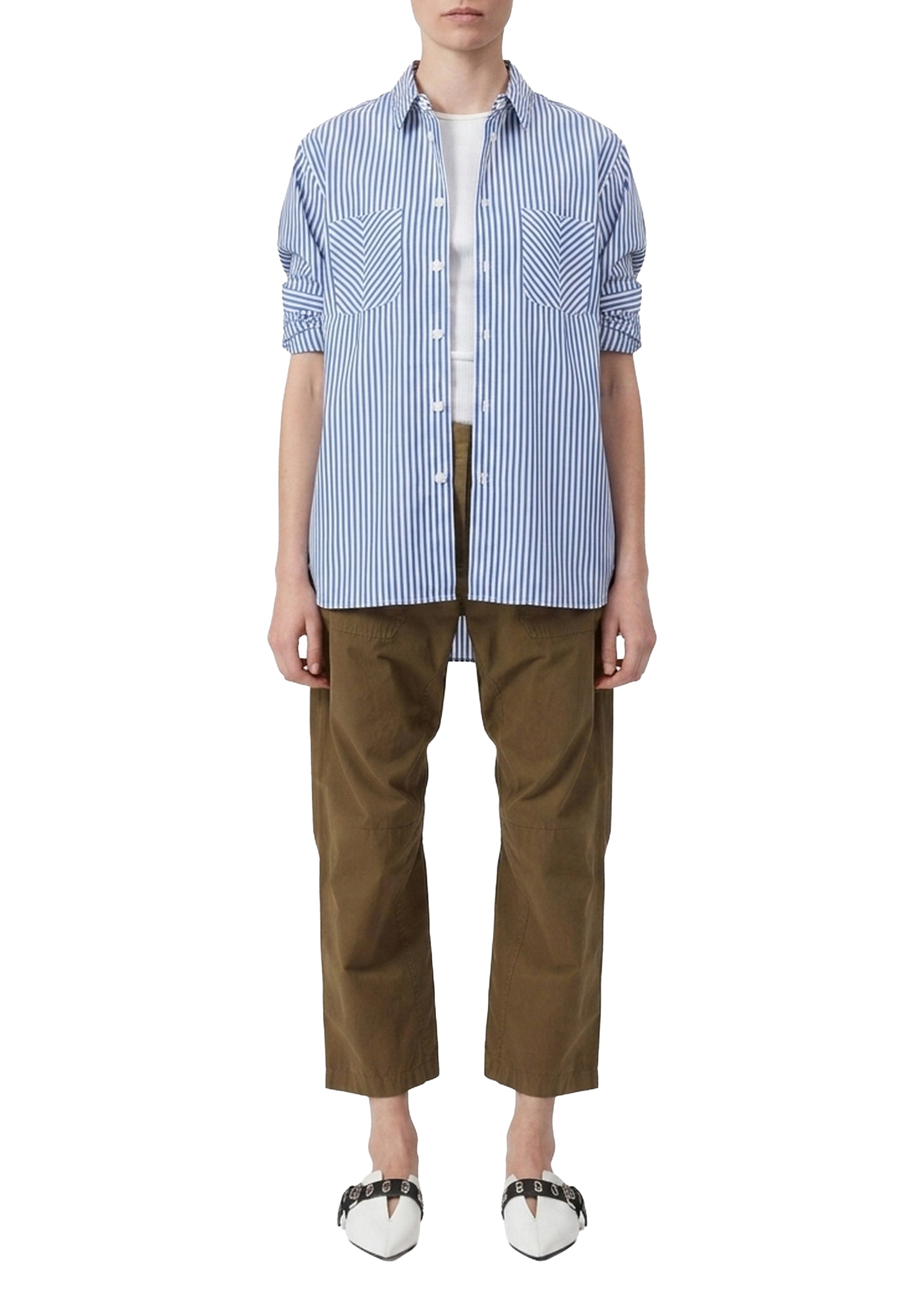 Maxine Striped Shirt - Blue
