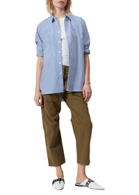 Chemise à rayures Maxine en coton - Bleu