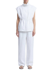 Veste cintrée sans manches Monica - Blanc
