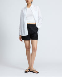 Short Emma en coton - Noir