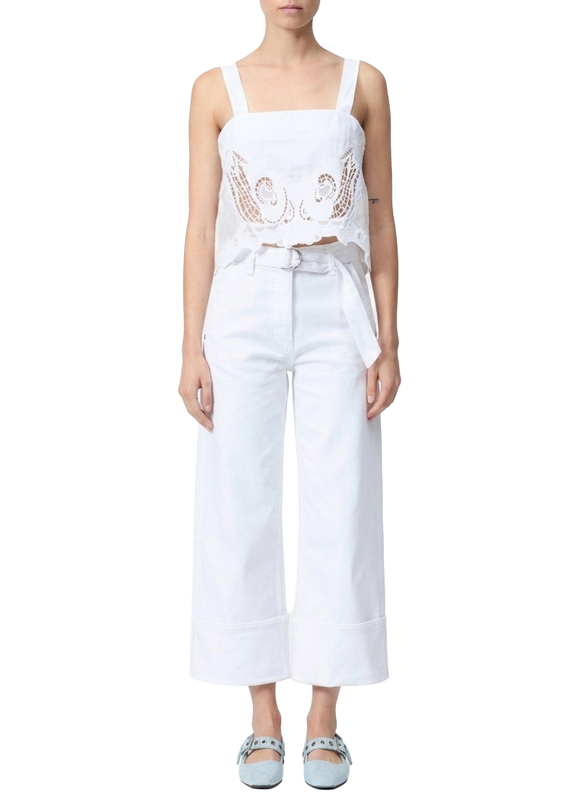Clem strappy blouse - White