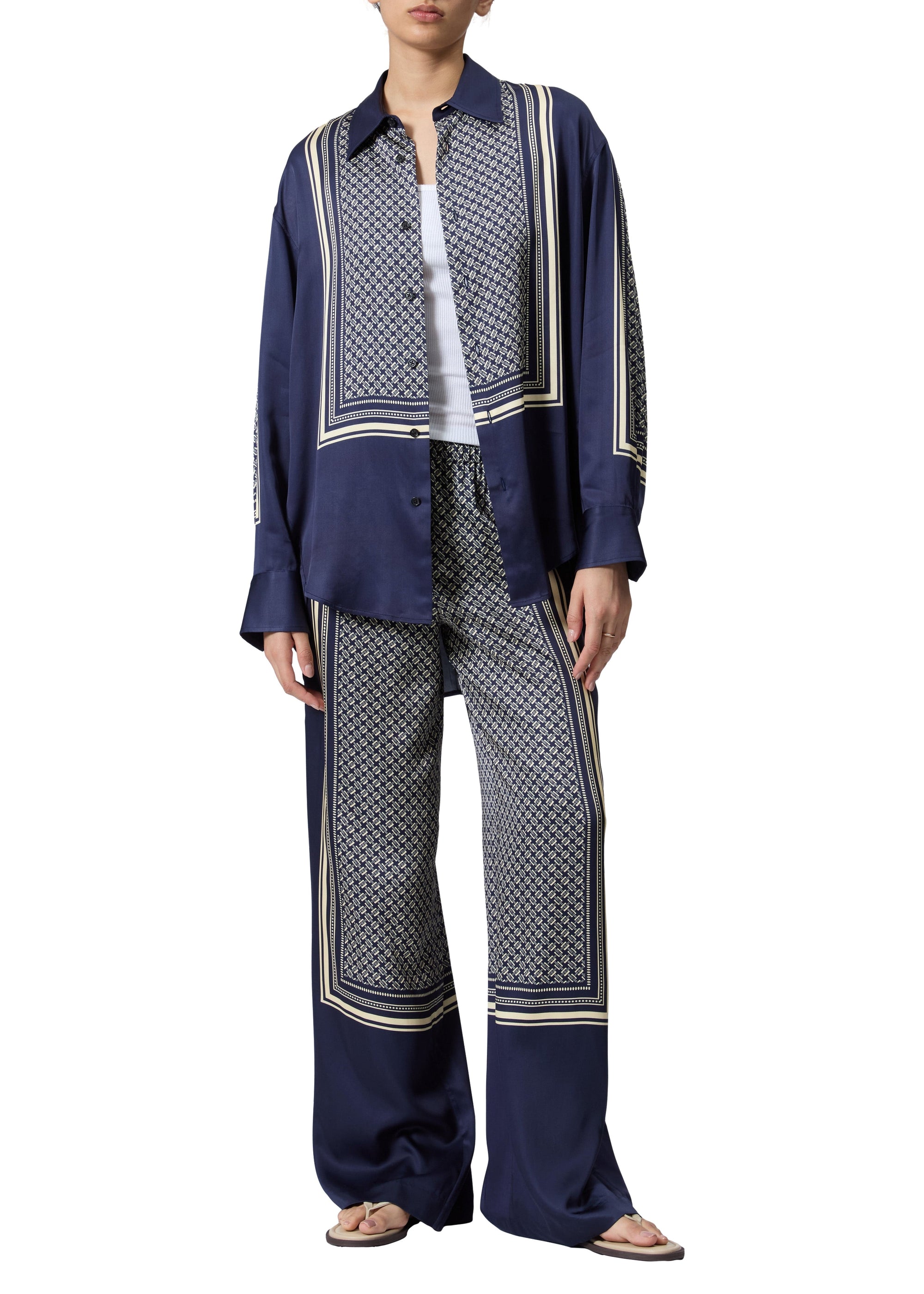 Chemise Jessica à imprimé - Navy